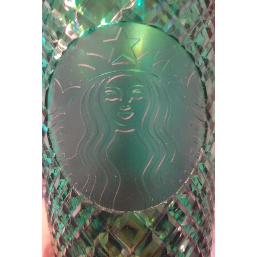 Starbucks Emerald Green Jeweled Venti Tumbler 24 oz Cold Cup 2022.